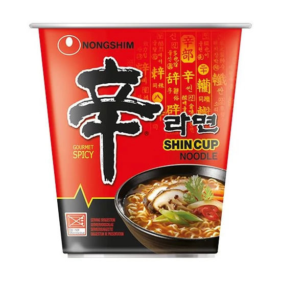 Shin Ramyun Instant Tészta Poharas, 68gr (Nongshim)