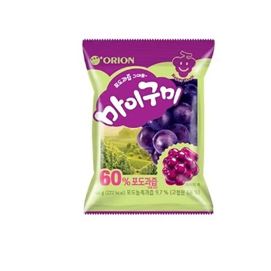 Koreai Szőlő Ízű Gumicukor, 66g (Orion)