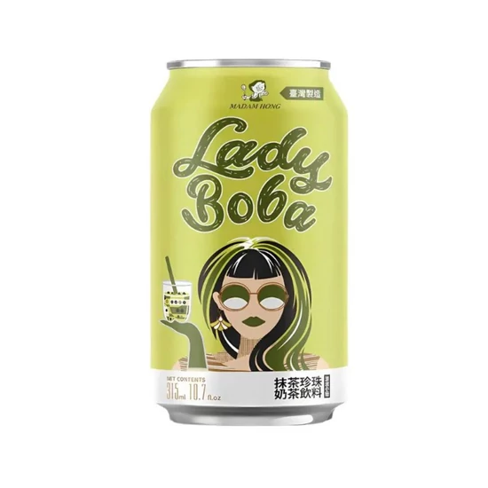 Lady Boba Matcha latte Bubble Tea 315ml (Madam Hong)
