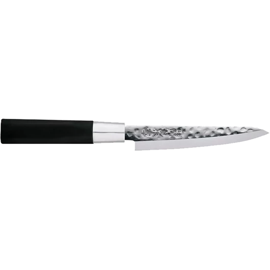 Japán Hammered Petty Kés Fekete Markolattal (Sekiryu)