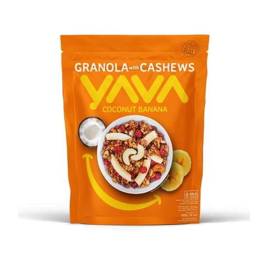 Granola - Kókusszal és Banánnal, 400g (YAVA Bali)