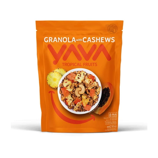 Granola - Trópusi Gyümölcsökkel, 400g (YAVA Bali)