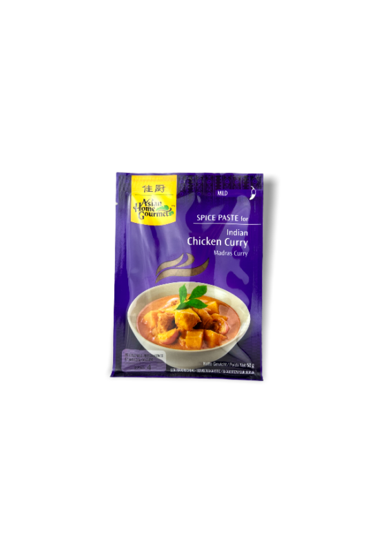 Indiai Csirkés Curry Fűszerpaszta, 50gr (Asian Home Gourmet)