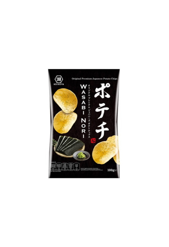 Wasabi és Nori Ízesítésű Burgonya Chips,  100gr (Koikeya)