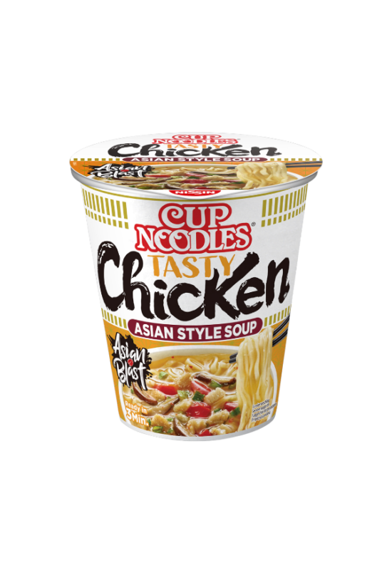 Cup Noodles Csirkehús Ízű Tésztaleves, 63gr (Nissin)