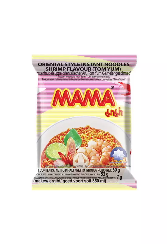 Instant Tom Yum garnélarák ízű tészta 60gr (Mama)