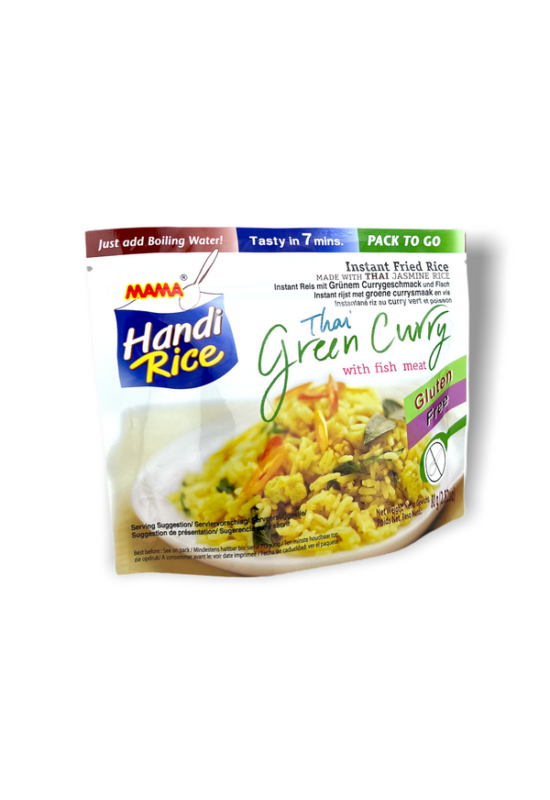 Instant Sültrizs Zöld Curry Hal Hússal, 80gr (Mama)