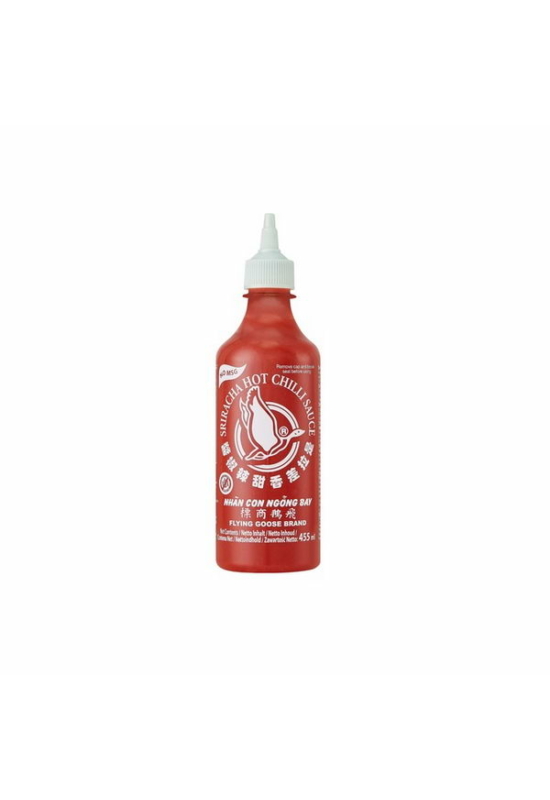 Sriracha Csípős Chiliszósz NO MSG, 455ml (Flying Goose)